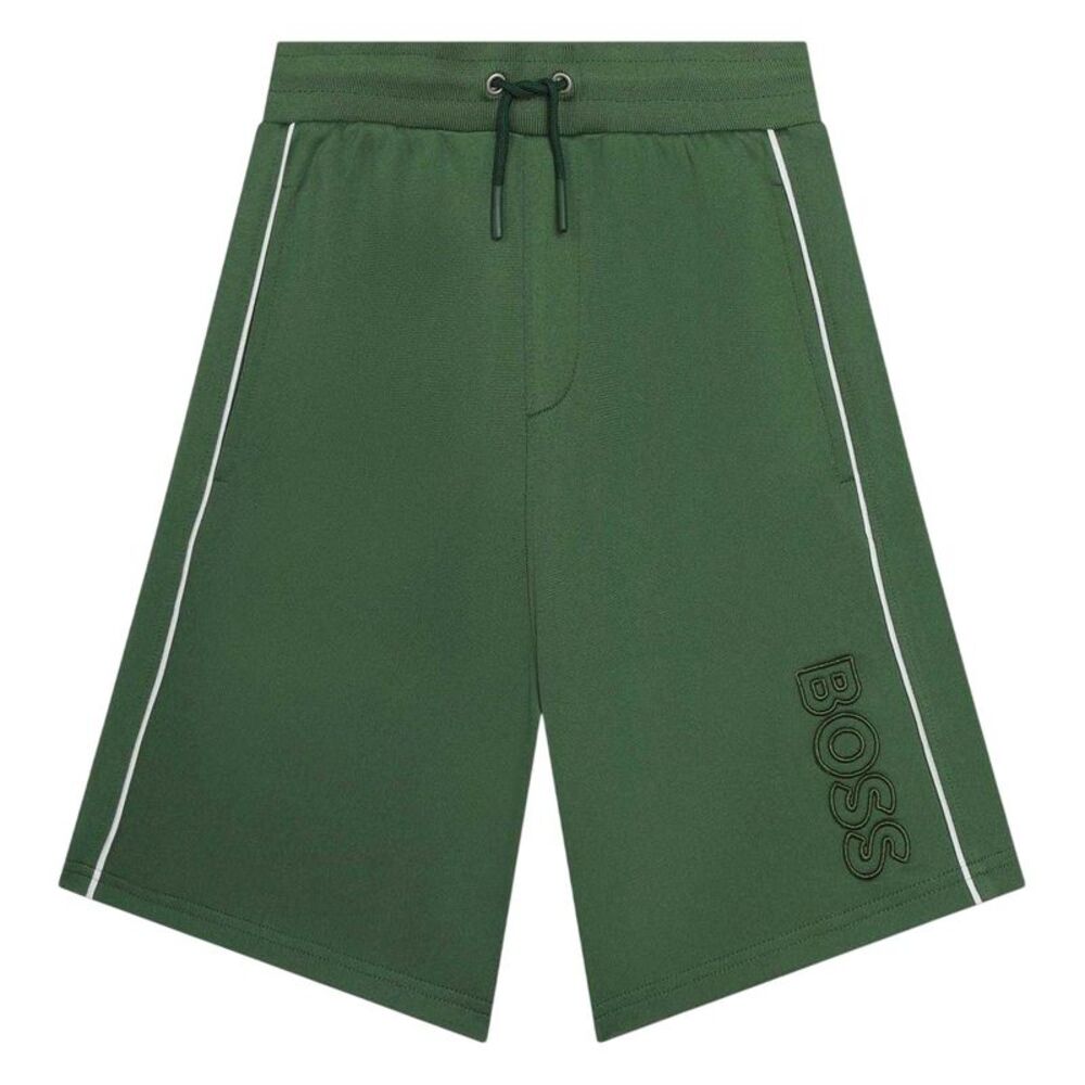 Boss Childrens/Kids Jersey Shorts / Khaki Green